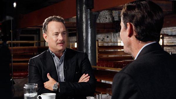 Tom Hanks talks to ABC News Bob Woodruff in an interview for the nerworks Standing Up For Heroes series, released in December 2012. - Provided courtesy of OTRC Tom Hanks talks to ABC News Bob Woodruff in an interview for the nerworks Standing Up For Heroes series, released in December 2012. - Provided courtesy of OTRC