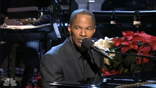 Jamie Foxx appears in a scene from the December 8 episode of Saturday Night Live. - Provided courtesy of NBC Jamie Foxx appears in a scene from the December 8 episode of Saturday Night Live. - Provided courtesy of NBC