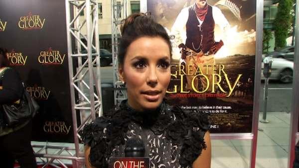 Eva Longoria addresses if she's considering running for political office at the premiere for her film 'For Greater Glory' on May 29.