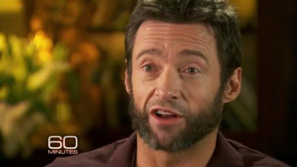 Hugh Jackman appears in an interview with 60 Minutes on Dec. 9, 2012. - Provided courtesy of CBS / 60 Minutes Hugh Jackman appears in an interview with 60 Minutes on Dec. 9, 2012. - Provided courtesy of CBS / 60 Minutes