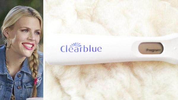 Busy Philipps Tweeted this photo of a postive pregnancy test on Dec. 10, 2012. / Busy Philipps appears in a scene from Cougar Town in 2012. - Provided courtesy of Peter Hopper Stone / twitter.com/Busyphilipps25/status/278222914703212544 Busy Philipps Tweeted this photo of a postive pregnancy test on Dec. 10, 2012. / Busy Philipps appears in a scene from Cougar Town in 2012. - Provided courtesy of Peter Hopper Stone / twitter.com/Busyphilipps25/status/278222914703212544