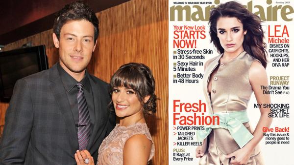 Lea Michele and Cory Monteith appear the FOX 2012 Programming Presentation on Monday, May 14, 2012, at Citrus Restaurant in New York. / Michele appears on the January 2013 cover of Marie Claire. - Provided courtesy of Frank Micelotta/FOX / Marie Claire Lea Michele and Cory Monteith appear the FOX 2012 Programming Presentation on Monday, May 14, 2012, at Citrus Restaurant in New York. / Michele appears on the January 2013 cover of Marie Claire. - Provided courtesy of Frank Micelotta/FOX / Marie Claire