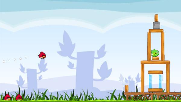 A scene from the Google Chrome version of the Rovio Entertainment game Angry Birds. - Provided courtesy of Rovio Entertainment A scene from the Google Chrome version of the Rovio Entertainment game Angry Birds. - Provided courtesy of Rovio Entertainment