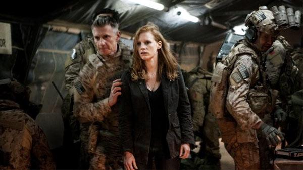 Jessica Chastain appears in a scene from the 2012 movie 'Zero Dark Thirty.'