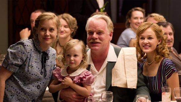 Amy Adams and Philip Seymour Hoffman appear in a scene from the 2012 movie 'The Master.'