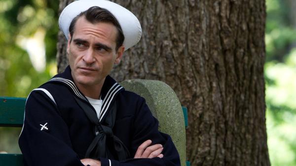 Joaquin Phoenix appears in a scene from the 2012 movie 'The Master.'