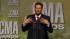 Blake Shelton appears backstage at the 2012 CMA...