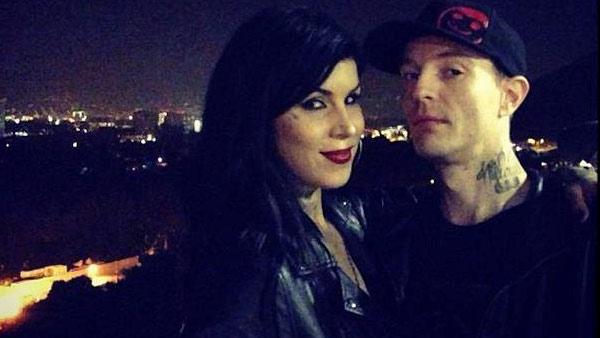 Kat Von D and DeadMau5 appear in a photo posted on Von D's official Instagram account on October 6, 2012.