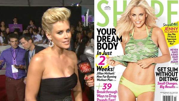 Jenny McCarthy talks to OTRC at the 40th annual American Music Awards on Nov. 18, 2012. / Jenny McCarthy appears on the cover of Shape magazines January / February 2013 issue. - Provided courtesy of OTRC / Shape / The American Media, Inc. / Weider Publications Jenny McCarthy talks to OTRC at the 40th annual American Music Awards on Nov. 18, 2012. / Jenny McCarthy appears on the cover of Shape magazines January / February 2013 issue. - Provided courtesy of OTRC / Shape / The American Media, Inc. / Weider Publications