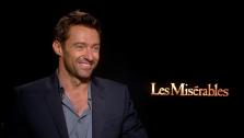 Hugh Jackman talked to OTRC.com about his upcoming film Les Miserables on Dec. 3, 2012.