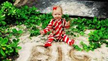 Jessica Simpsons and Eric Johnsons daughter Maxwell Drew is pictured in a photo posted on Simpsons Twitter page on Dec. 25, 2012. - Provided courtesy of twitter.com/JessicaSimpson/status/283611777089011712/photo/1