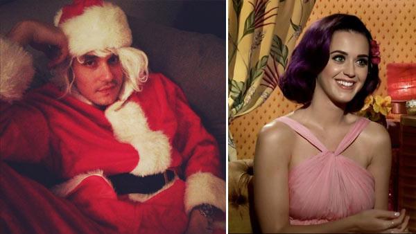 John Mayer appears in a photo posted on Perrys official Twitter account on Dec. 25, 2012. / Katy Perry appears in a junket interview on June 21, 2012 talking to OnTheRedCarpet.com about religion, family and her fans. - Provided courtesy of OTRC / twitter.com/katyperry John Mayer appears in a photo posted on Perrys official Twitter account on Dec. 25, 2012. / Katy Perry appears in a junket interview on June 21, 2012 talking to OnTheRedCarpet.com about religion, family and her fans. - Provided courtesy of OTRC / twitter.com/katyperry