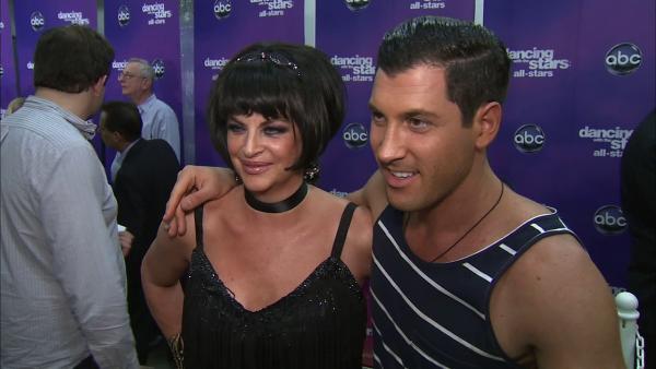 Kirstie Alley and Maksim Chmerkovskiy talk to OTRC.com after the October 1, 2012 episode of 'Dancing With The Stars.'