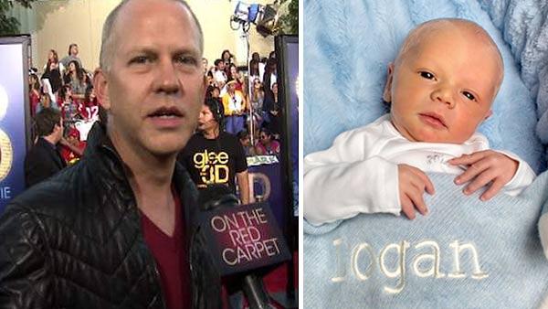 Ryan Murphy talks to OTRC.com in August 2011. / Ryan Murphy posted this photo of their newborn son, Logan, on Twitter on Jan. 1, 2013.