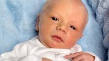 Ryan Murphy posted this photo of their newborn son, Logan, on Twitter on Jan. 1, 2013. - Provided courtesy of twitter.com/MrRPMurphy/status/286201632851644416/photo/1/large