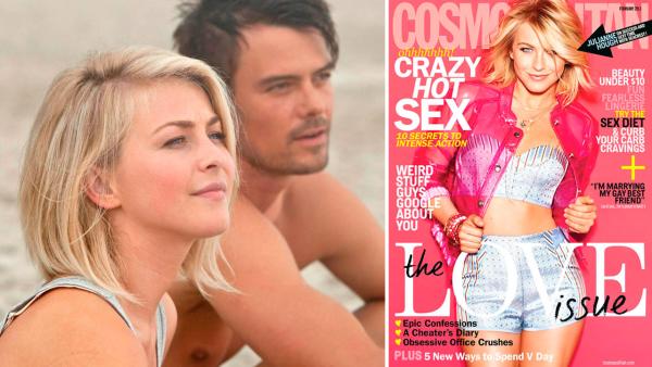 Julianne Hough and Josh Duhamel appear in a scene from the 2013 film Safe Haven. / Hough appears on the cover of the February 2013 issue of Cosmopolitan magazine. - Provided courtesy of Relativity Media / Cosmopolitan Julianne Hough and Josh Duhamel appear in a scene from the 2013 film Safe Haven. / Hough appears on the cover of the February 2013 issue of Cosmopolitan magazine. - Provided courtesy of Relativity Media / Cosmopolitan
