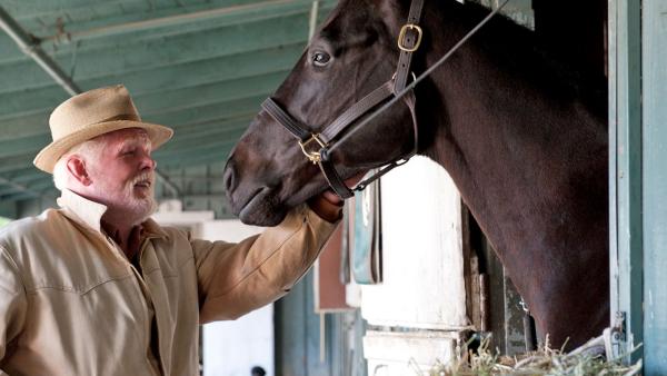 A horse and Nick Nolte appear in a scene from the HBO series Luck in 2011. - Provided courtesy of HBO A horse and Nick Nolte appear in a scene from the HBO series Luck in 2011. - Provided courtesy of HBO