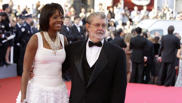 George Lucas, right, and his girlfriend Mellody Hobson arrive for the premiere of the film Kung Fu Panda, during the 61st International film festival in Cannes, southern France, on May 15, 2008. - Provided courtesy of AP Photo / Matt Sayles George Lucas, right, and his girlfriend Mellody Hobson arrive for the premiere of the film Kung Fu Panda, during the 61st International film festival in Cannes, southern France, on May 15, 2008. - Provided courtesy of AP Photo / Matt Sayles