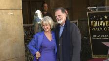 Helen Mirren appears with husband Taylor Hackford at the Hollywood Walk of Fame on January 3, 2013. - Provided courtesy of OTRC