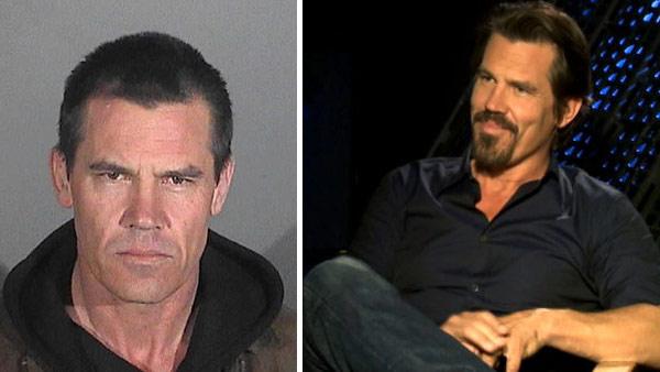 Josh Brolin appears in a booking photo provided by the Santa Monica Police Department in California. He was arrested on Jan. 1, 2013 on suspicion of public intoxication. / Josh Brolin talks to OTRC.com about 'Men In Black 3' in a May 2012 interview.