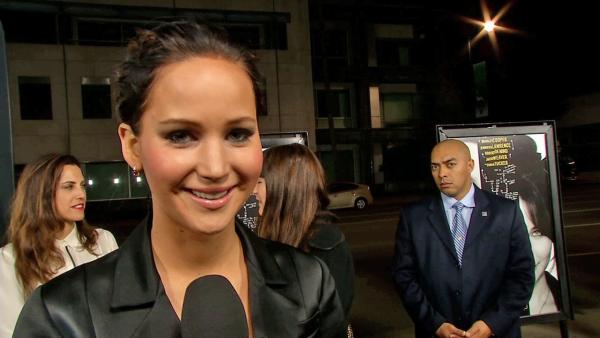Jennifer Lawrence talks to OTRC.com at the premiere of 'Silver Linings Playbook' on Nov. 19, 2012.