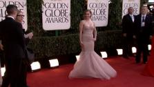 Amy Adams appears at the 2013 Golden Globe Awards in Beverly Hills, California on Jan. 13, 2013.