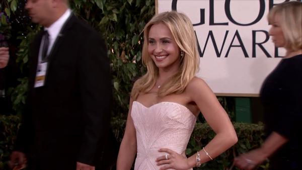 Hayden Panettiere (ABC's 'Nashville') appears at the 2013 Golden Globe Awards in Beverly Hills, California on Jan. 13, 2013.