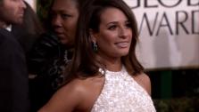 Lea Michele appears at the 2013 Golden Globe Awards in Beverly Hills, California on Jan. 13, 2013. - Provided courtesy of OTRC