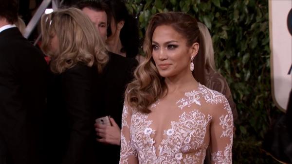 Jennifer Lopez appears at the 2013 Golden Globe Awards in Beverly Hills, California on Jan. 13, 2013.