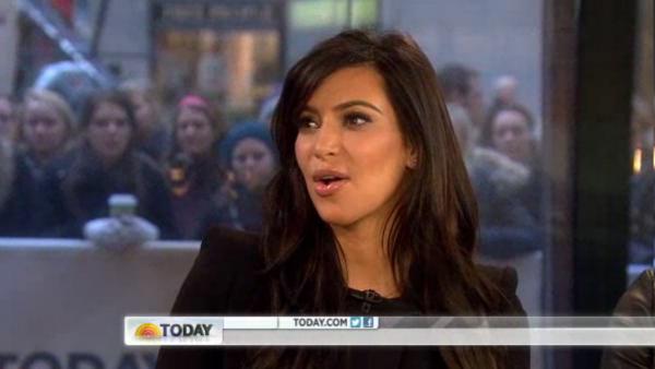 Kim Kardashian appears on the Today show on Jan. 15, 2013. - Provided courtesy of Today / NBC Kim Kardashian appears on the Today show on Jan. 15, 2013. - Provided courtesy of Today / NBC