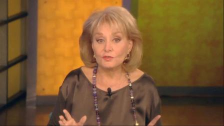 Barbara Walters appears in an undated photo from her ABC talk show, The View.