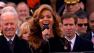 Beyonce performs the national anthem after President Barack Obama's ceremonial swearing-in ceremony during the 57th Presidential Inauguration.