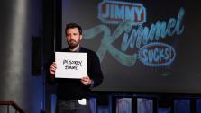 Ben Affleck appears on a Matt Damon-hijacked episode of ABCs Jimmy Kimmel Live!, renamed Jimmy Kimmel Sucks, on Jan. 24, 2013. - Provided courtesy of ABC Photo / Randy Holmes