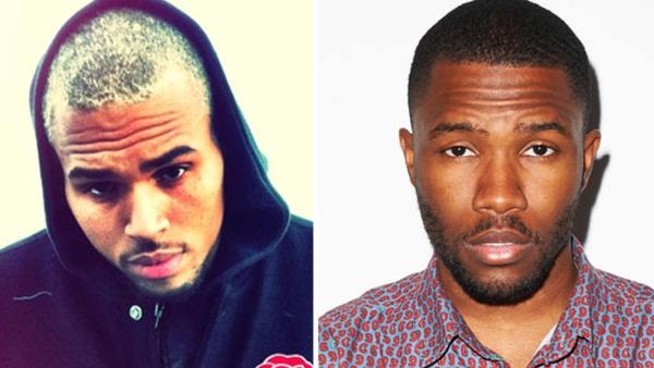 File photo of singers Chris Brown (left) and Frank Ocean. File photo of singers Chris Brown (left) and Frank Ocean.