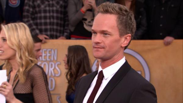 Neil Patrick Harris poses on the red carpet at the 2013 SAG Awards in Los Angeles on Jan. 27, 2012.