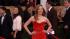 Jessica Chastain poses on the red carpet at the...
