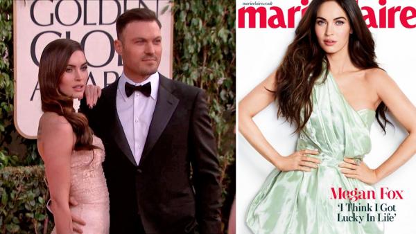 Megan Fox and husband Brian Austin Green appear at the 2013 Golden Globe Awards in Beverly Hills, California on Jan. 13, 2013. / Fox appears on the March 2013 cover of Marie Claire. - Provided courtesy of OTRC.com / Marie Claire Megan Fox and husband Brian Austin Green appear at the 2013 Golden Globe Awards in Beverly Hills, California on Jan. 13, 2013. / Fox appears on the March 2013 cover of Marie Claire. - Provided courtesy of OTRC.com / Marie Claire