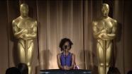 Quvenzhane Wallis talks to the press at the 85th Academy Awards Nominees Luncheon on February 4 at the Beverly Hilton hotel. - Provided courtesy of OTRC / OTRC