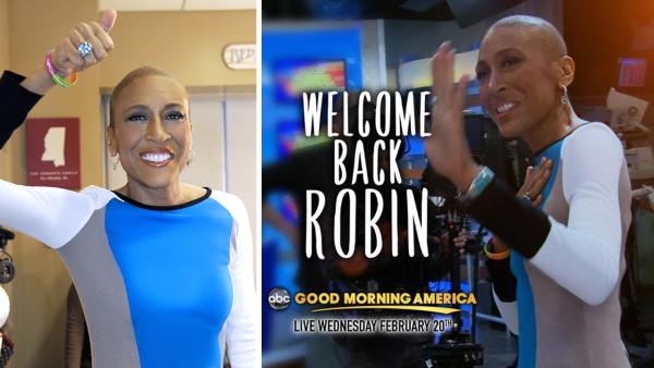 Robin Roberts is pictured during a visit to ABCs Good Morning America on Jan. 24, 2013. She will return to the anchor desk on February 20. - Provided courtesy of ABC / Ida Mae Astute Robin Roberts is pictured during a visit to ABCs Good Morning America on Jan. 24, 2013. She will return to the anchor desk on February 20. - Provided courtesy of ABC / Ida Mae Astute