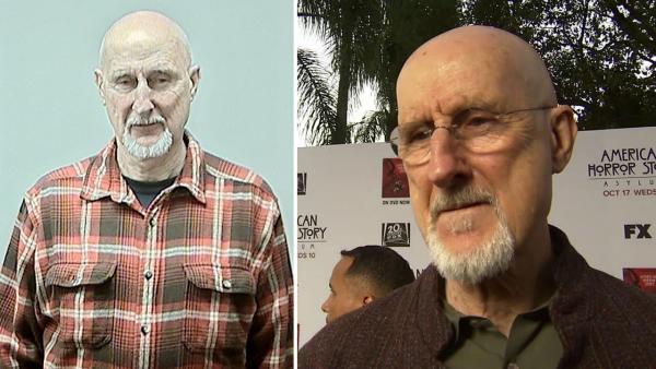 James Cromwell appears in a mug shot after his Feb. 7, 2013 arrest, after protesting against animal testing at the University of Wisconsin. / James Cromwell talks to OTRC.com at the American Horror Story premiere on Oct. 13, 2012. - Provided courtesy of Dane County Sheriffs Office / OTRC James Cromwell appears in a mug shot after his Feb. 7, 2013 arrest, after protesting against animal testing at the University of Wisconsin. / James Cromwell talks to OTRC.com at the American Horror Story premiere on Oct. 13, 2012. - Provided courtesy of Dane County Sheriffs Office / OTRC