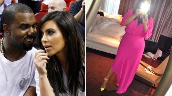 This Dec. 6, 2012 file photo shows singer Kanye West, left, talks to his girlfriend Kim Kardashian before an NBA basketball game between the Miami Heat and the New York Knicks in Miami. / Kardashian appears in an instagram photo take on February 9, 2013. - Provided courtesy of AP Photo/Alan Diaz, file / http://instagram.com/p/Vg9kXiOS48/ This Dec. 6, 2012 file photo shows singer Kanye West, left, talks to his girlfriend Kim Kardashian before an NBA basketball game between the Miami Heat and the New York Knicks in Miami. / Kardashian appears in an instagram photo take on February 9, 2013. - Provided courtesy of AP Photo/Alan Diaz, file / http://instagram.com/p/Vg9kXiOS48/