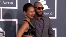 Alicia Keys and husband Swizz Beatz walk the red carpet at the 2013 Grammy Awards on Feb. 24, 2013. - Provided courtesy of OTRC