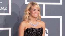 Carrie Underwood wears a $31 million necklace at the 2013 Grammys on Feb. 10, 2013. - Provided courtesy of OTRC