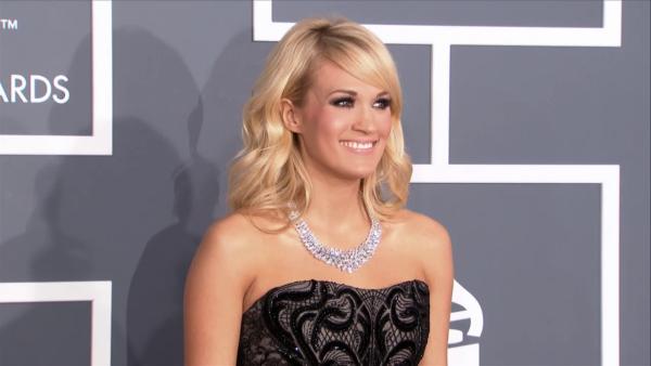 Carrie Underwood wears a $31 million necklace at the 2013 Grammys on Feb. 10, 2013. - Provided courtesy of OTRC Carrie Underwood wears a $31 million necklace at the 2013 Grammys on Feb. 10, 2013. - Provided courtesy of OTRC