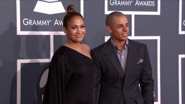 Jennifer Lopez and Casper Smart walk the red carpet at the 2013 Grammys on Feb. 10, 2013. - Provided courtesy of OTRC Jennifer Lopez and Casper Smart walk the red carpet at the 2013 Grammys on Feb. 10, 2013. - Provided courtesy of OTRC