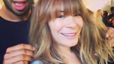 LeAnn Rimes appears with a new haircut, as seen in a Twitter photo posted on Feb. 9, 2013. / LeAnn Rimes and Eddie Cibrian talk to OTRC.com at the Trevor Projects Trevor Live fundraising event on Sunday, Dec. 4, 2011. - Provided courtesy of OTRC / twitter.com/leannrimes/status/300381737027006464/photo/1