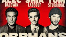 Alec Baldwin, Shia LeBeouf and Tom Sturridge appear in a publicity photo for the 2013 Broadway play Orphans. - Provided courtesy of Gerald Schoenfeld Theatre