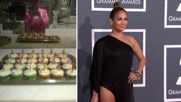 Jennifer Lopez posted this photo of the cupcakes she baked for her twins fifth birthday on Feb. 22, 2013. / Jennifer Lopez walks the red carpet at the 2013 Grammys on Feb. 10, 2013. - Provided courtesy of twitter.com/JLo/status/304817119474880512/photo/1 / OTRC Jennifer Lopez posted this photo of the cupcakes she baked for her twins fifth birthday on Feb. 22, 2013. / Jennifer Lopez walks the red carpet at the 2013 Grammys on Feb. 10, 2013. - Provided courtesy of twitter.com/JLo/status/304817119474880512/photo/1 / OTRC
