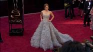 Amy Adams walks the red carpet at the 2013 Oscars on Sunday, February 24. - Provided courtesy of OTRC