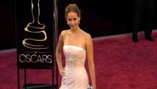 Jennifer Lawrence walks the red carpet at the 2013 Oscars on Sunday, February 24. - Provided courtesy of OTRC